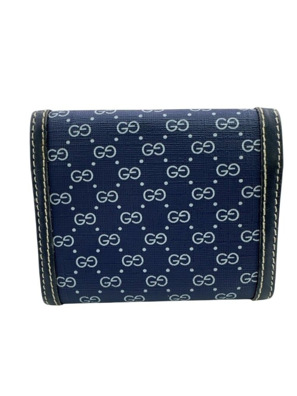 Gucci Micro GG Bifold Wallet Navy